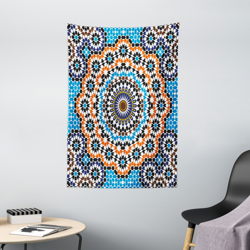 Moroccan Ceramic Tile Tapestry