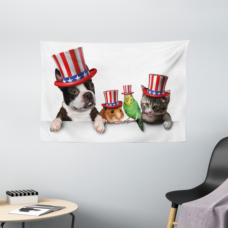 American Pets Wide Tapestry