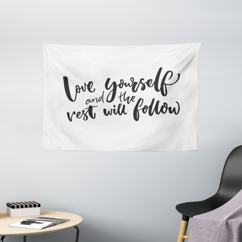 Self Love Wisdom Words Wide Tapestry