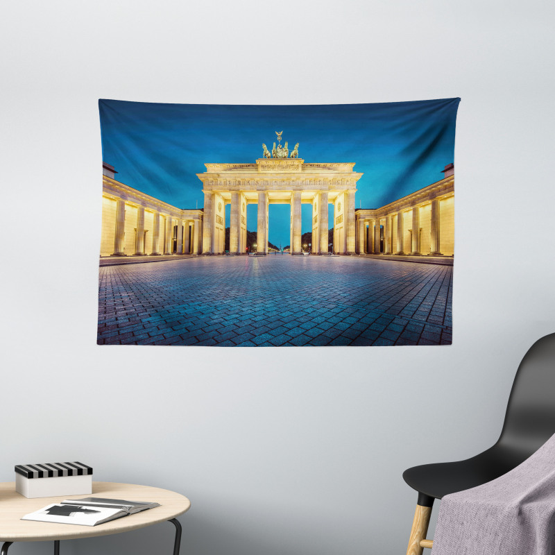 Brandenburg Gate Wide Tapestry