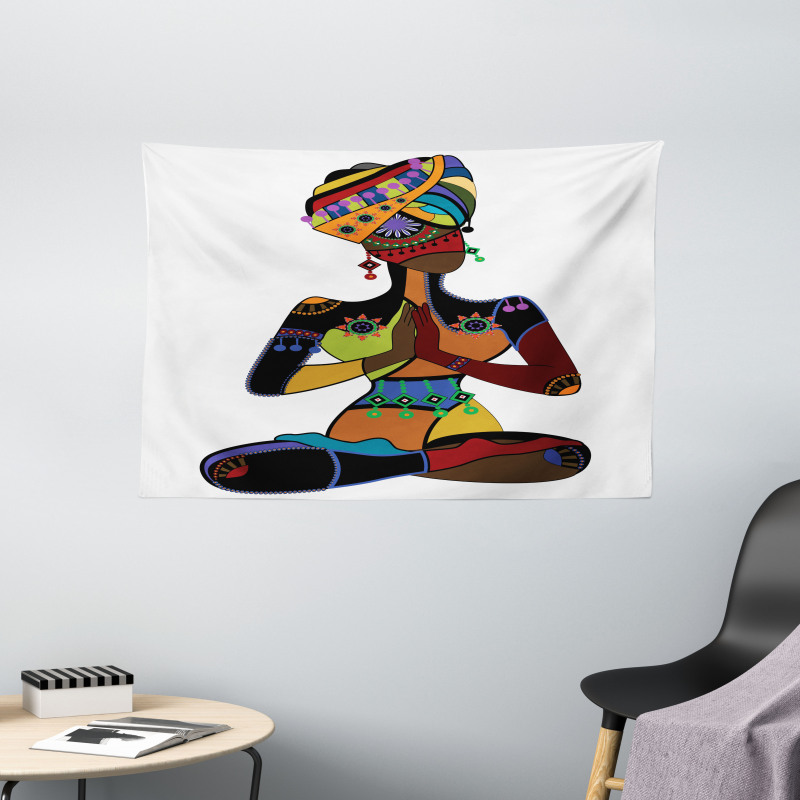 Style Woman Wide Tapestry