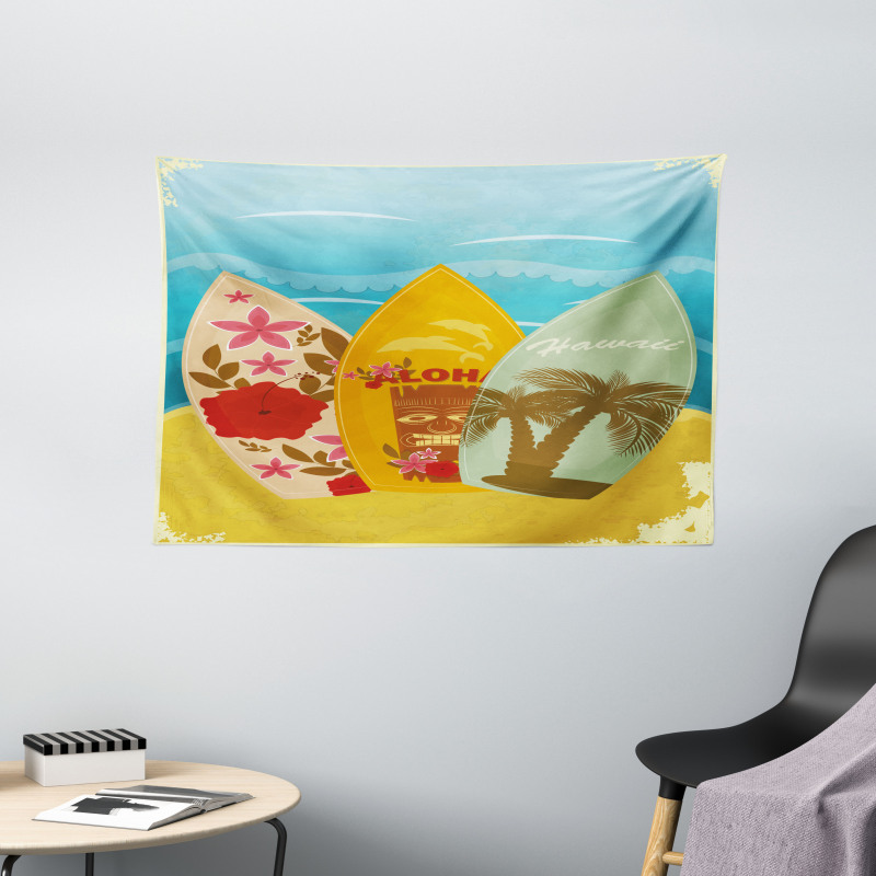 Surfboard Exotic Wide Tapestry