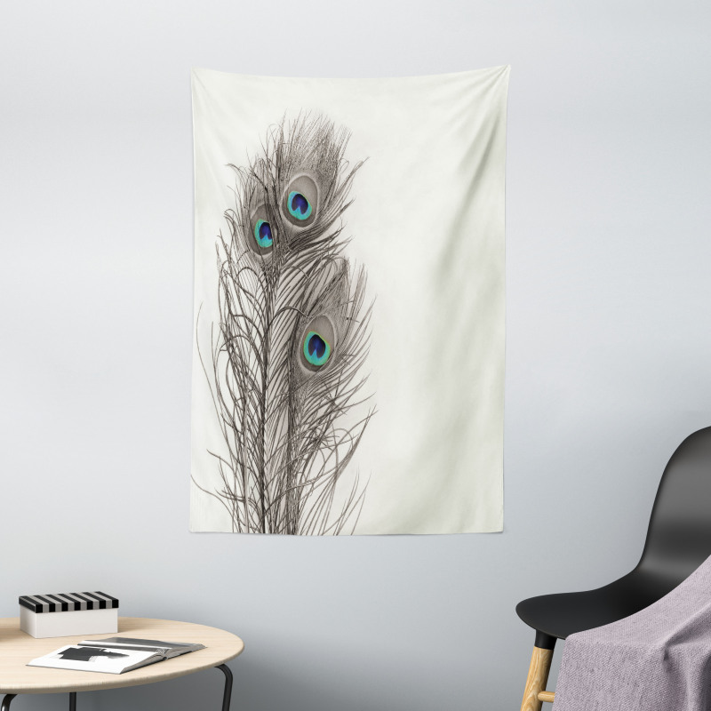 Feathers of Exotic Bird Tapestry