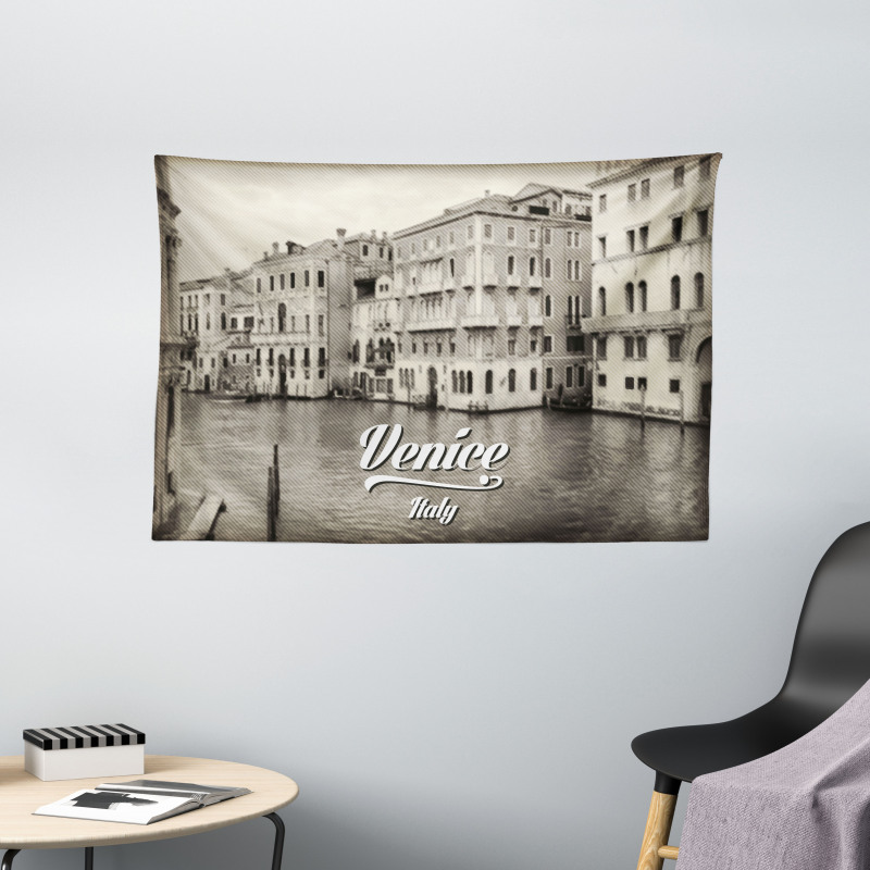 Old Venice Vintage Photo Wide Tapestry