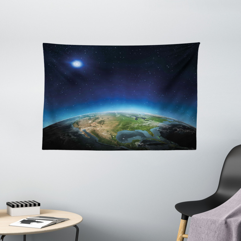 North America Galaxy View Wide Tapestry