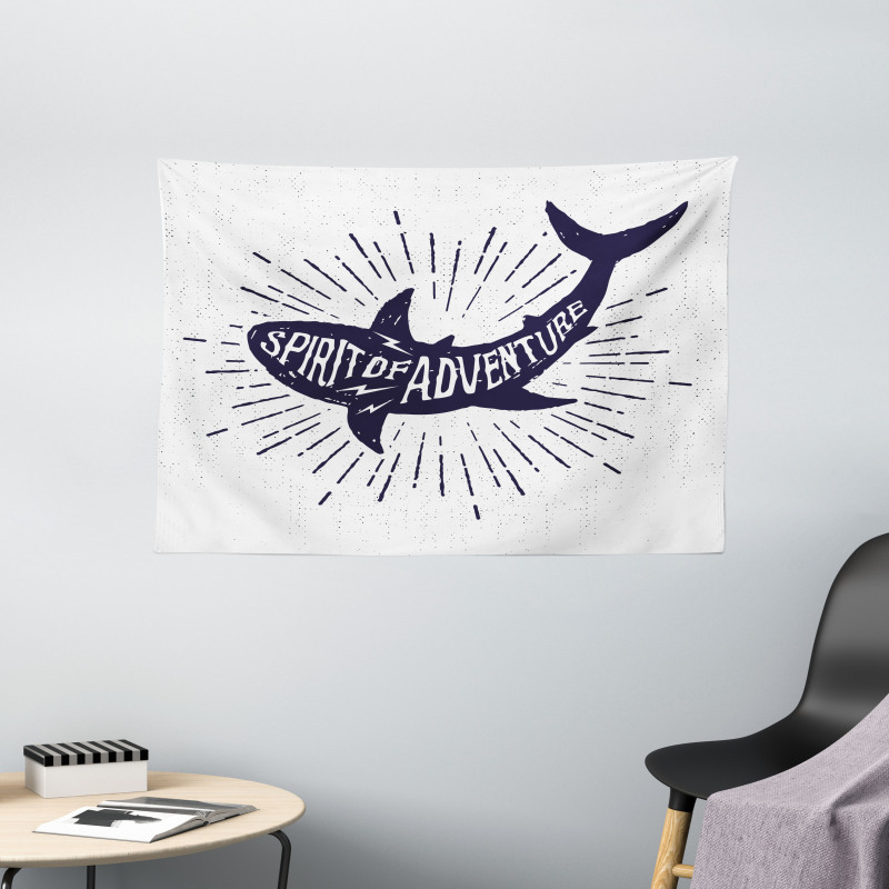 Spirit of Adventure Fish Wide Tapestry