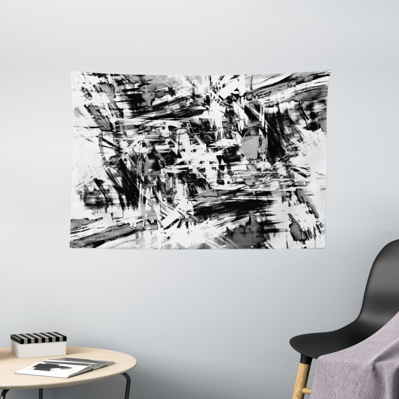 Grunge Artwork Wide Tapestry