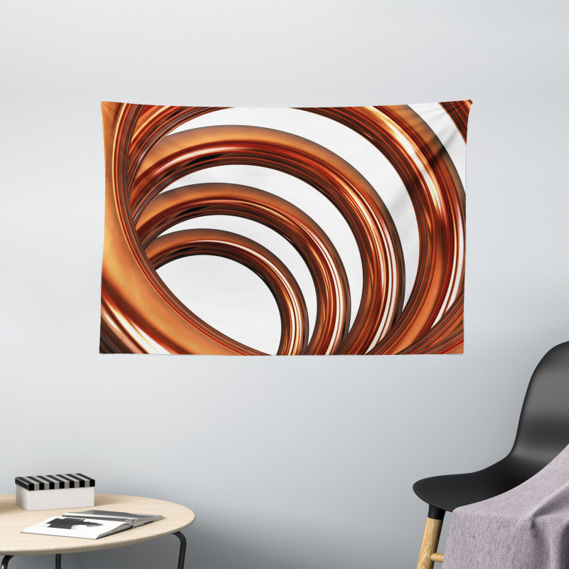 Helix Coil Spiral Pipe Wide Tapestry