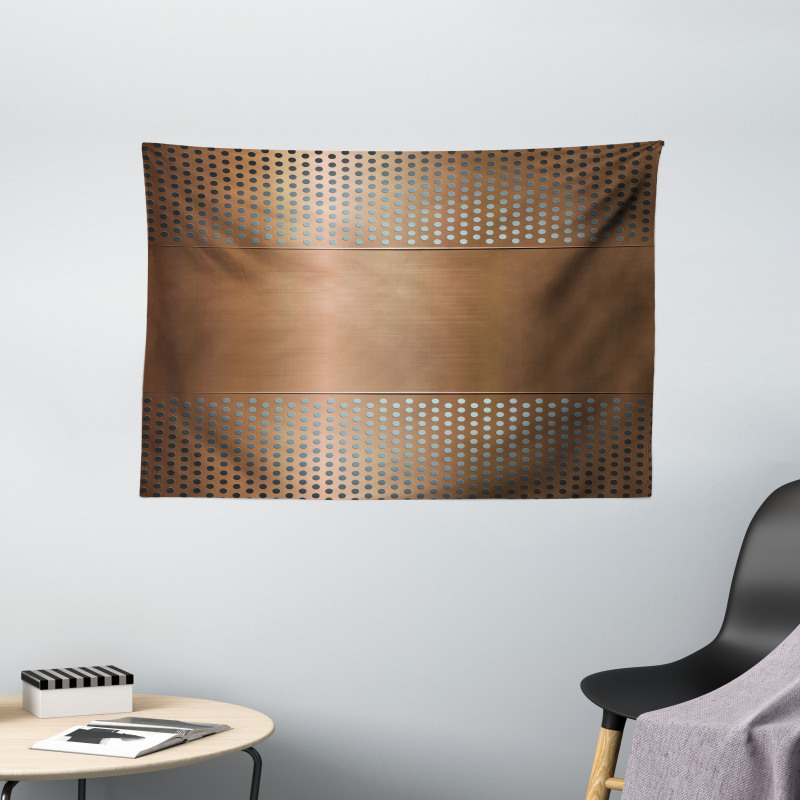 Perforated Grid Wide Tapestry