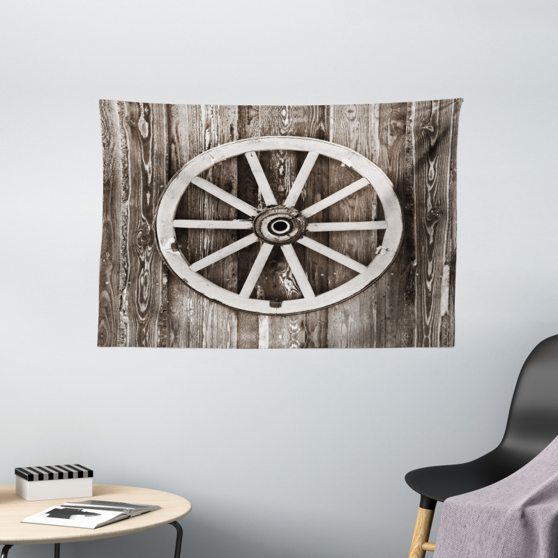 Timber Wall Wide Tapestry