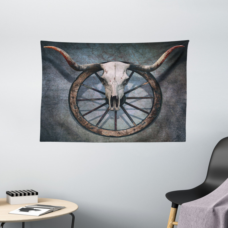 West Skull Wide Tapestry