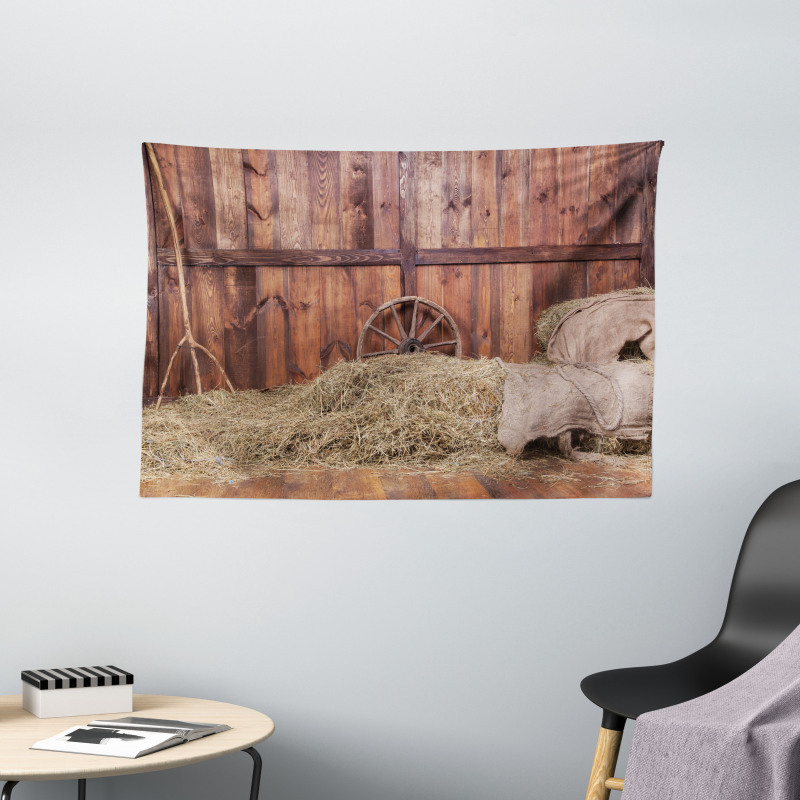 Old Stable Wide Tapestry