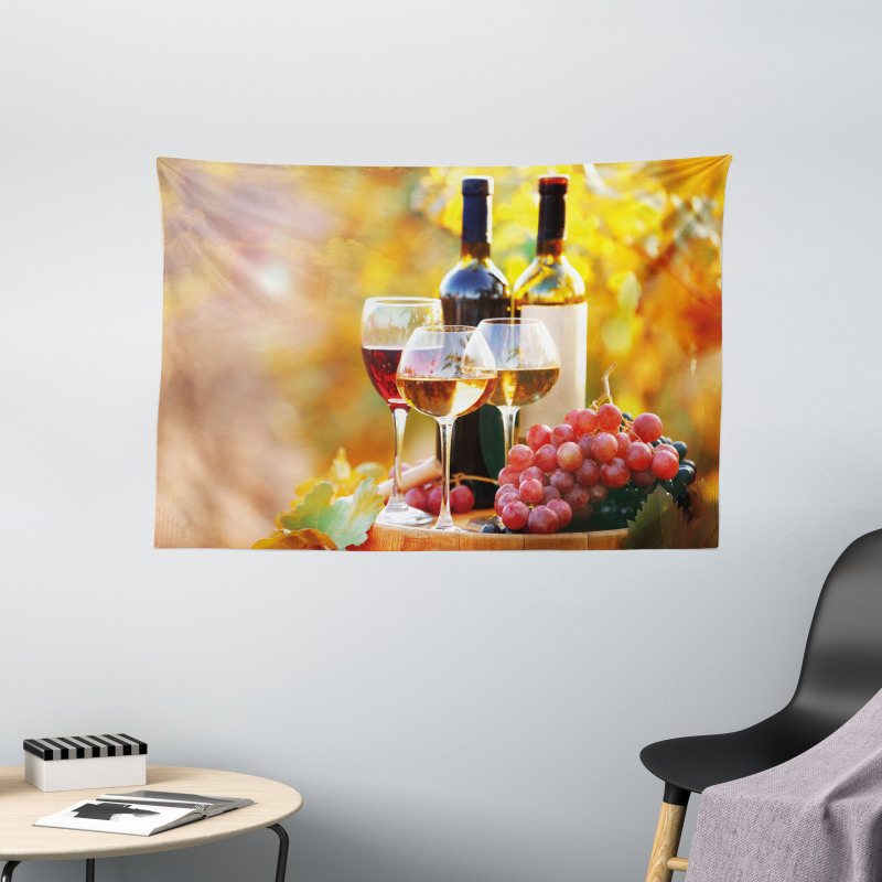 Wine Themed Grape Country Wide Tapestry