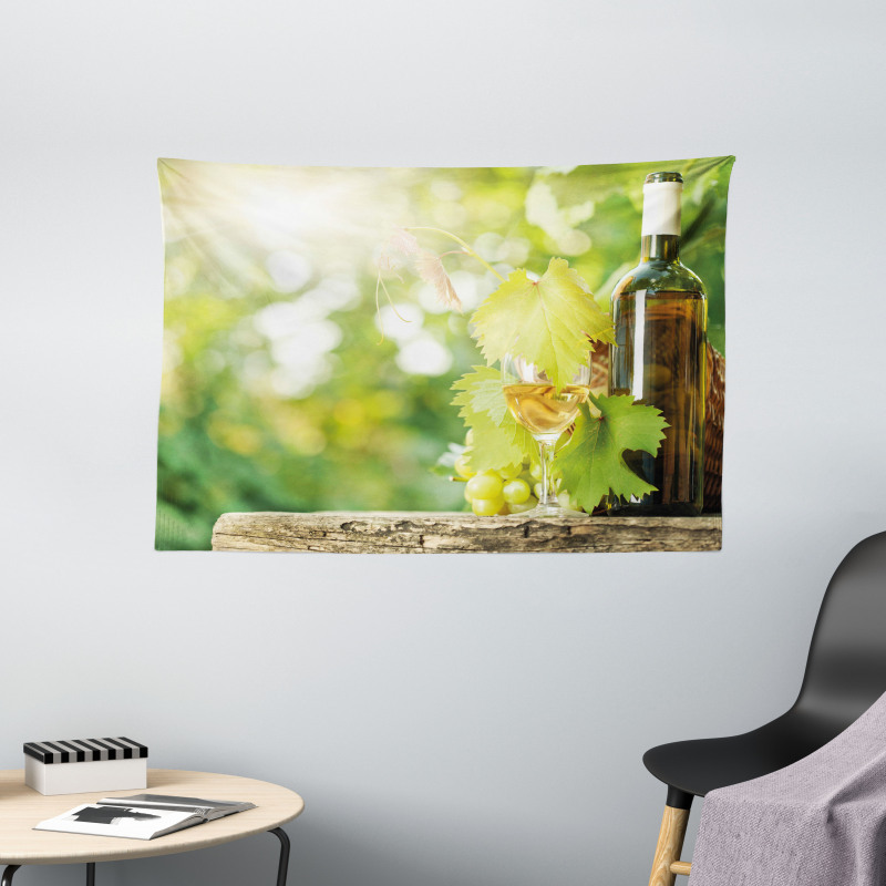 Young Vine Green Spring Wide Tapestry