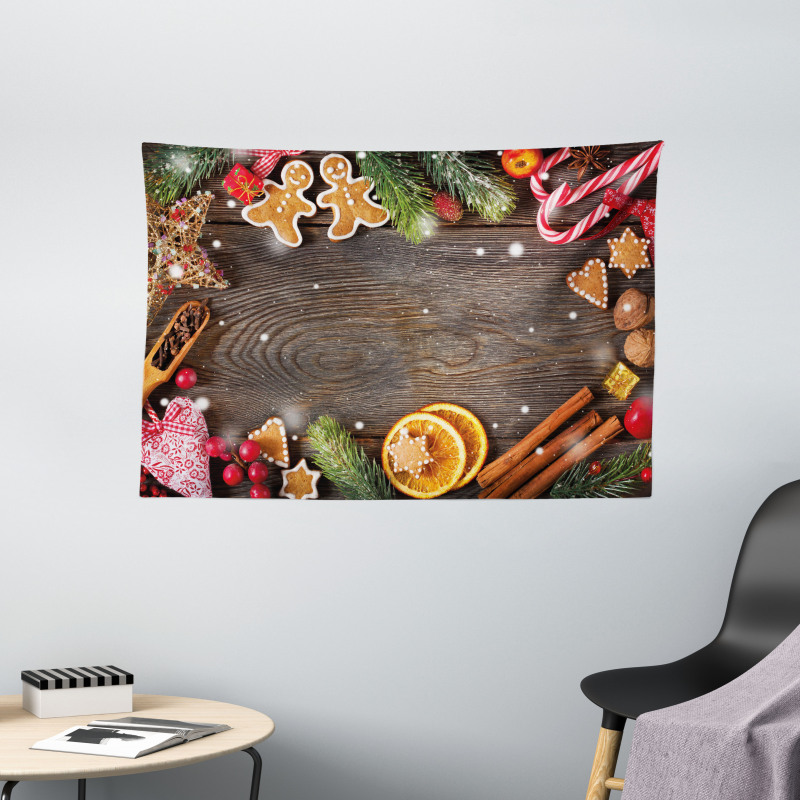 Spices Biscuits Wide Tapestry