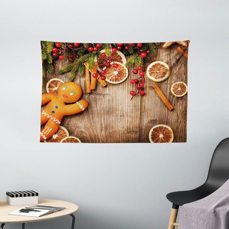 Rustic Theme Wide Tapestry