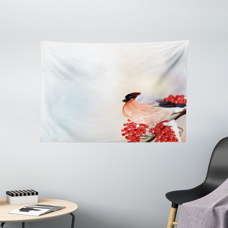Christmas Themed Nature Wide Tapestry