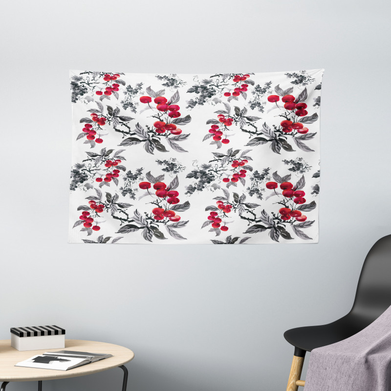 Abstract Botany Garden Wide Tapestry