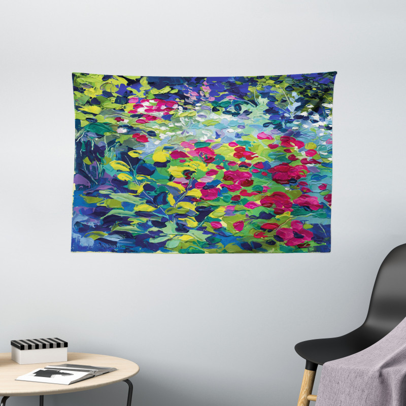 Floral Field Summer Wide Tapestry
