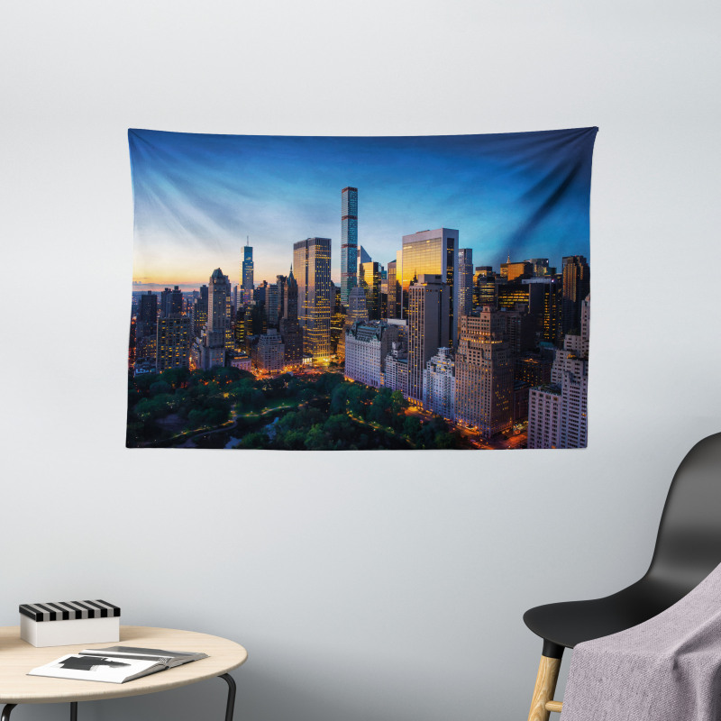Tranquil Morning Sunrise Wide Tapestry