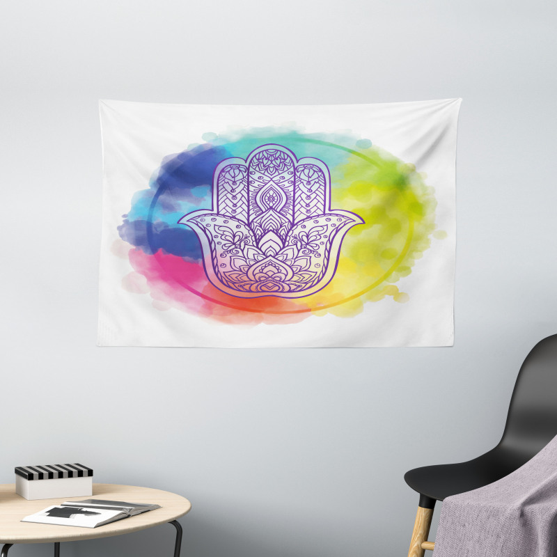 Dreamy Esoteric Charm Wide Tapestry
