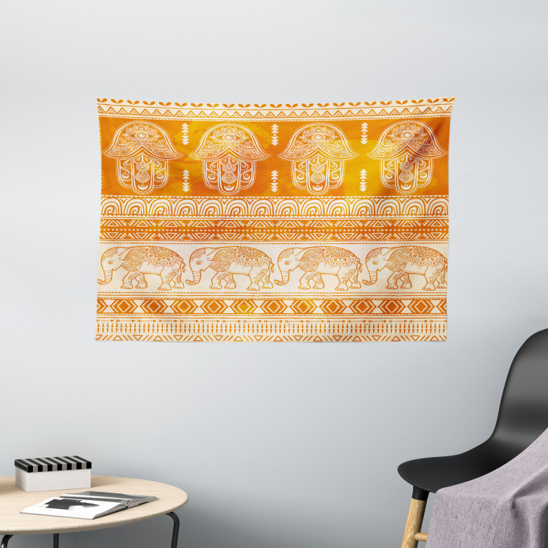 Traditional Ornate Border Wide Tapestry