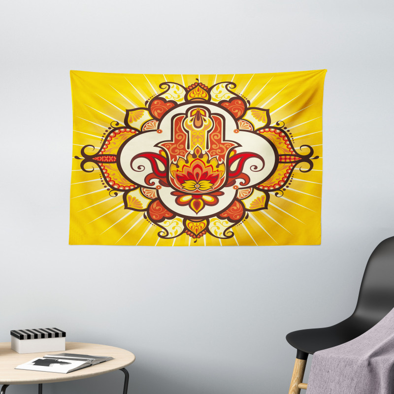 Sun Aura Energy Wide Tapestry