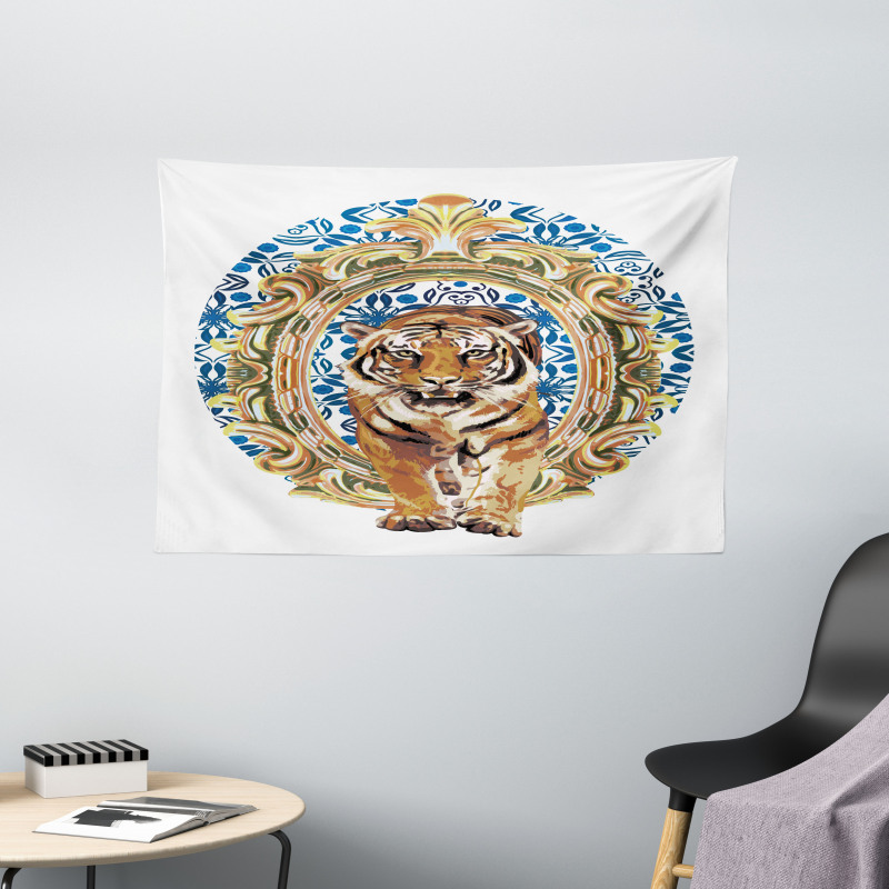 Japanese Exotic Adventure Wide Tapestry