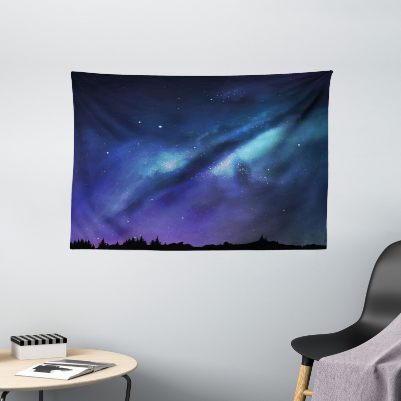 Milky Way Cosmos Inspired Wide Tapestry