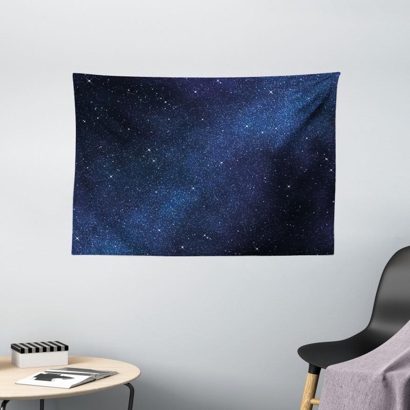 Space and Stars Wide Tapestry