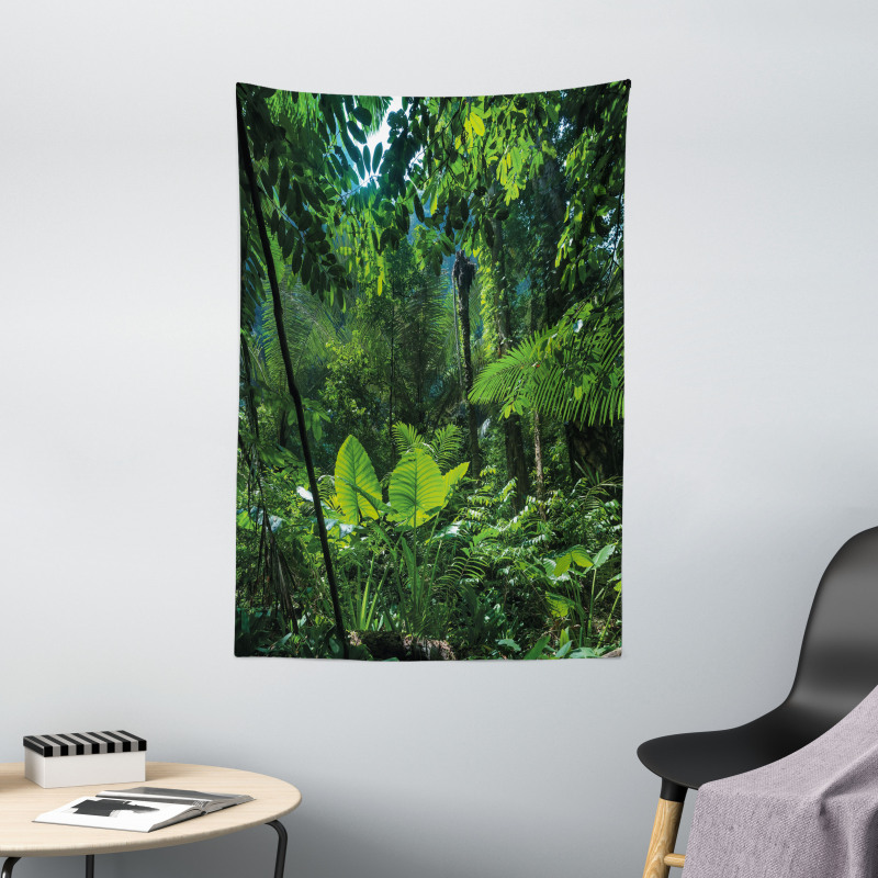 Green Untouched Nature Tapestry