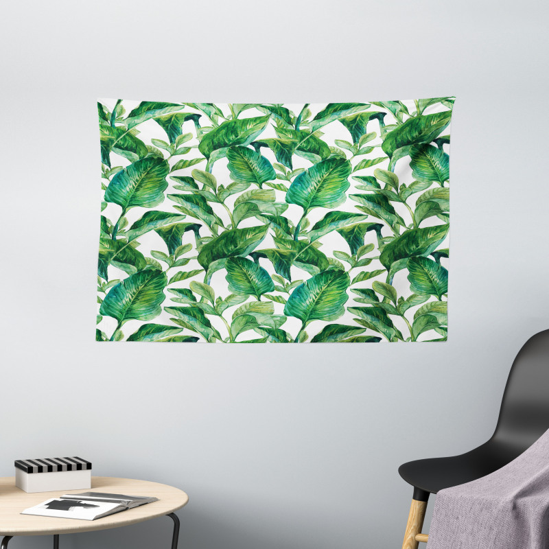 Equatorial Leaves Wide Tapestry