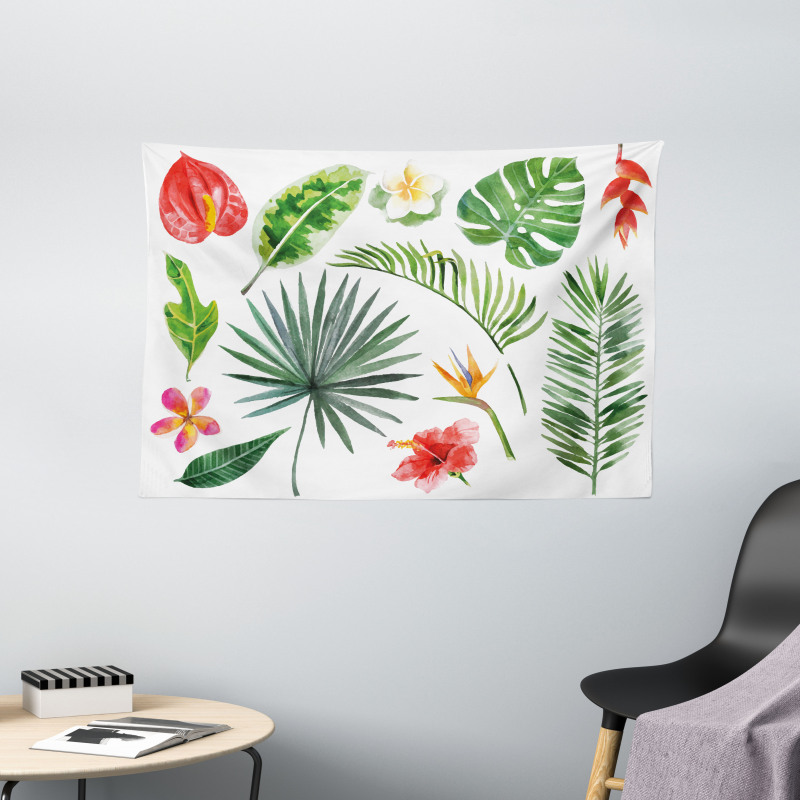 Heliconia Philodendron Wide Tapestry