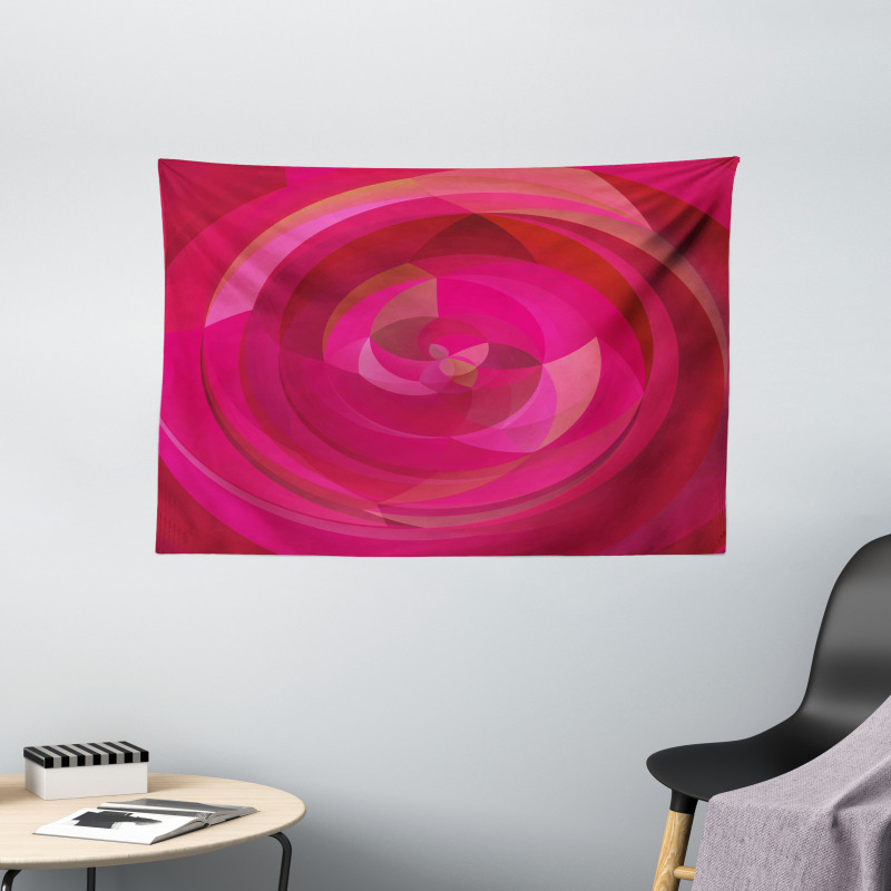 Abstract Swirls Shapes Wide Tapestry