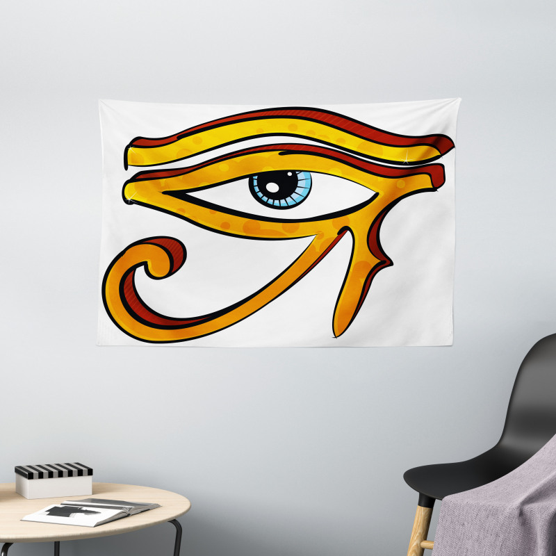 Eye Shape Egyptian Wide Tapestry
