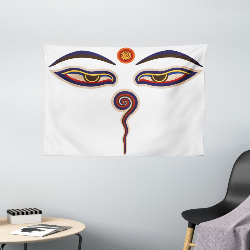 Culture Heritage Mystic Design Wide Tapestry
