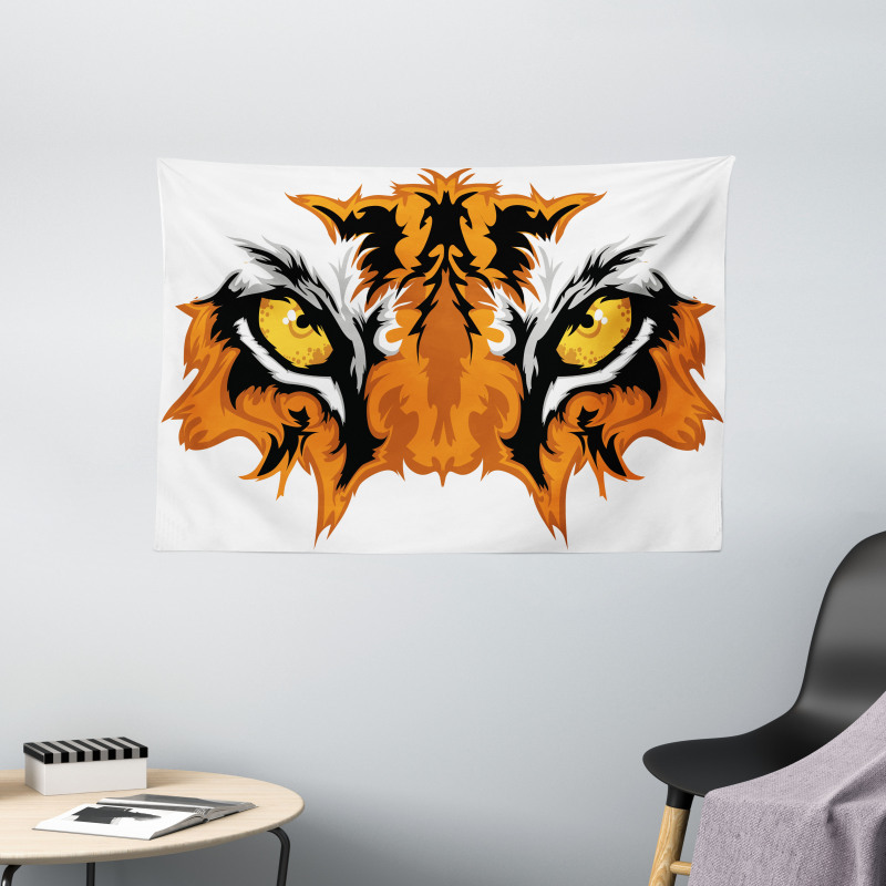 Tiger Bengal Cat African Wide Tapestry