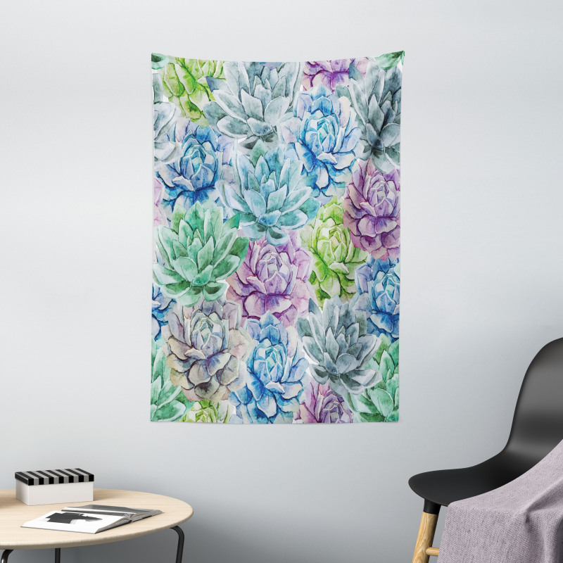 Flowers in Watercolor Tapestry