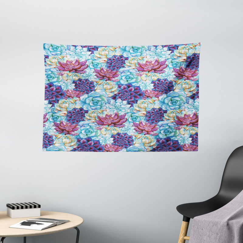 Flowers Bohemian Wide Tapestry