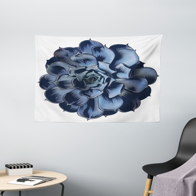 Echeveria Cactus Blossom Wide Tapestry