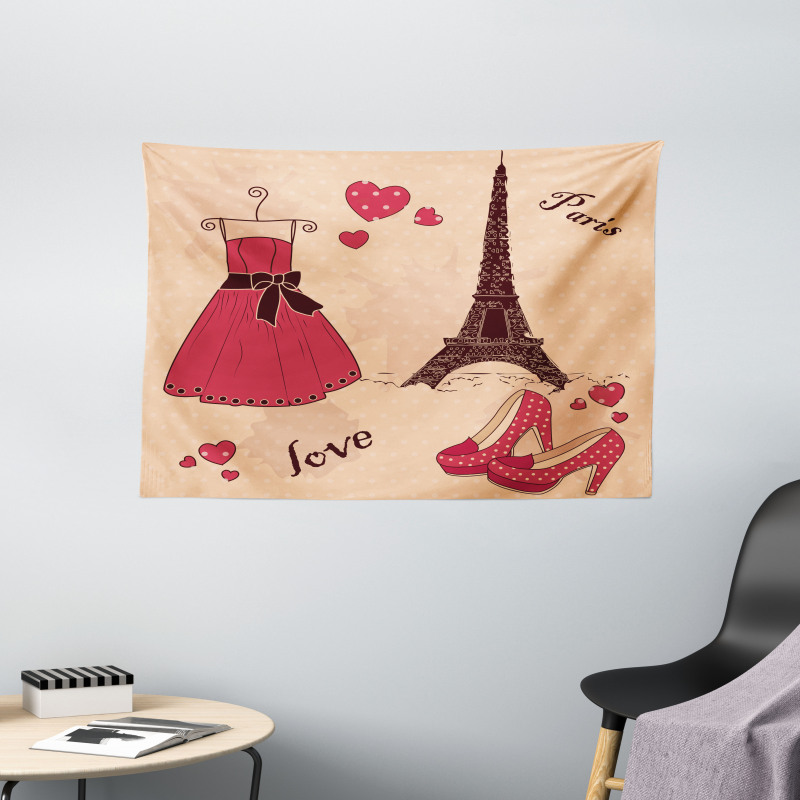 Retro French Wide Tapestry