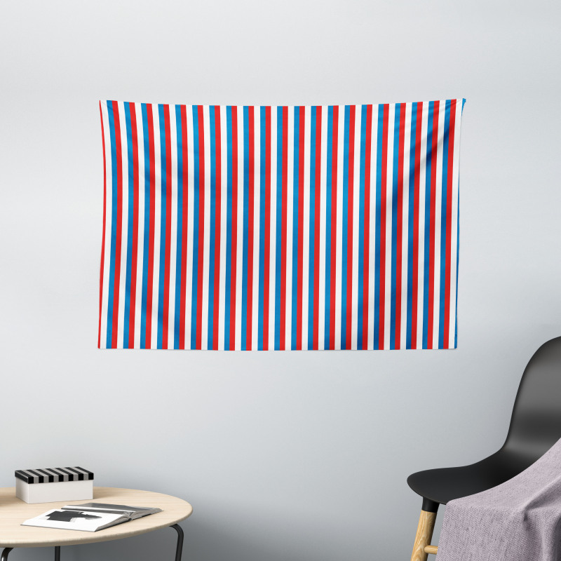 Patriotic Colors Wide Tapestry