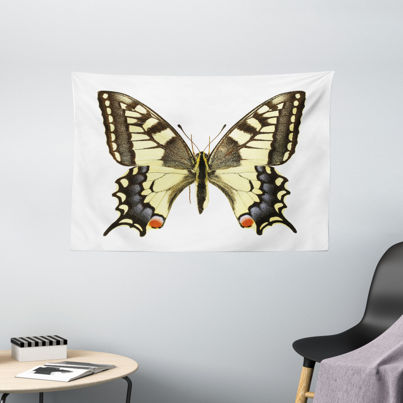 Old Papilio Wide Tapestry