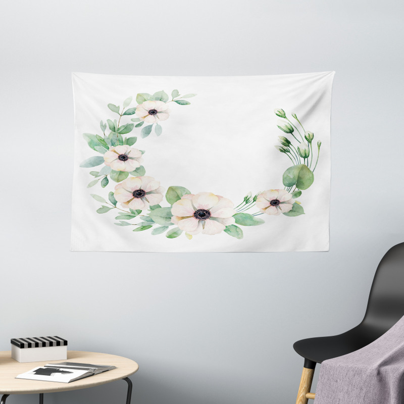 Fresh Plants Wide Tapestry