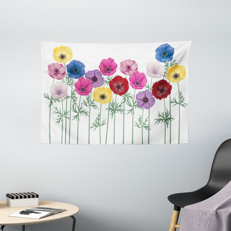 Blooming Summer Wide Tapestry