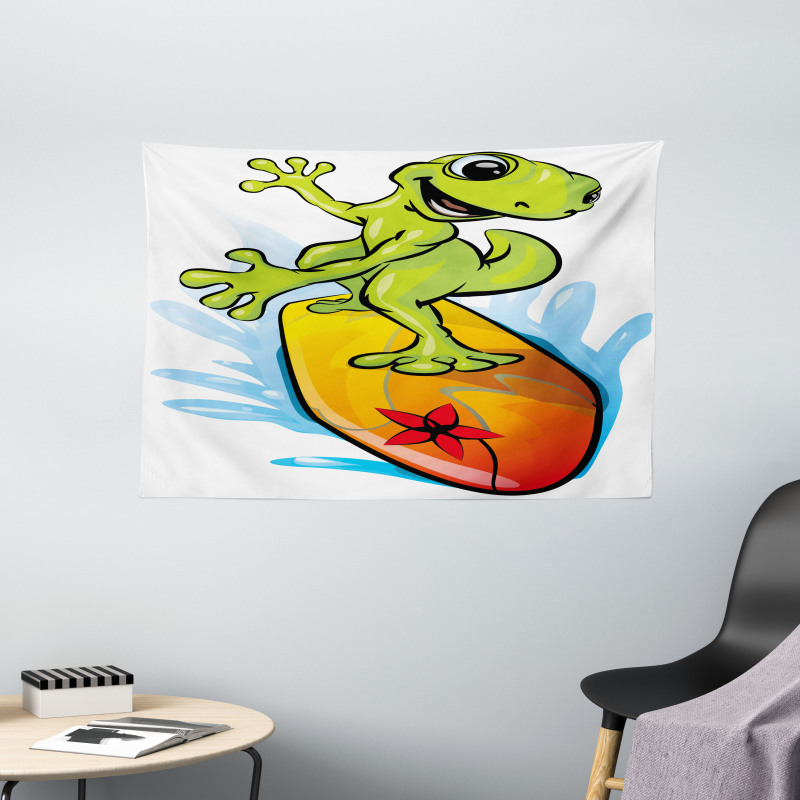 Gecko Surf Wide Tapestry