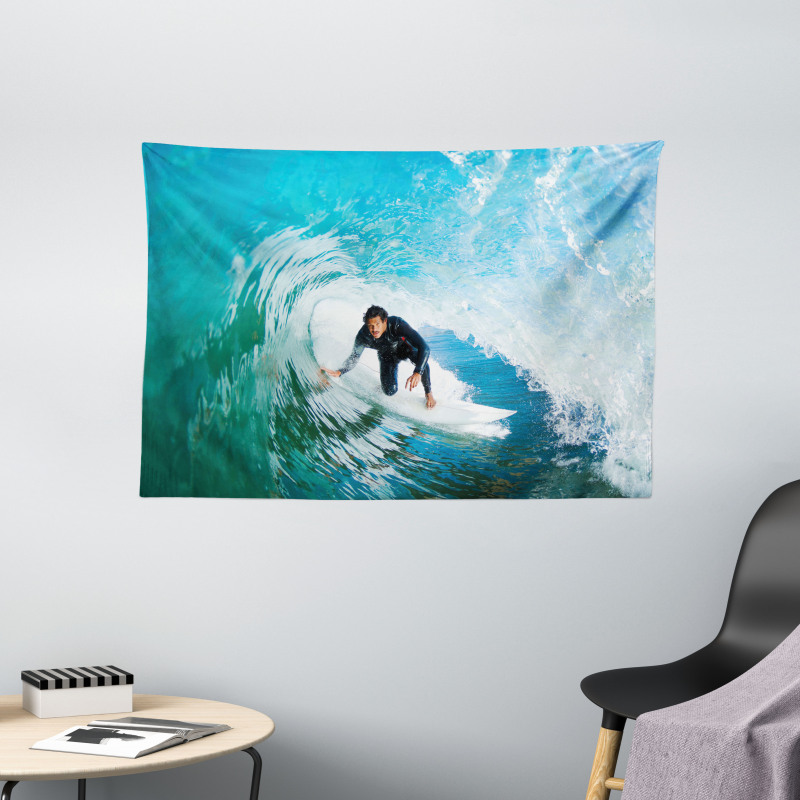 Wave Surfer Sport Wide Tapestry