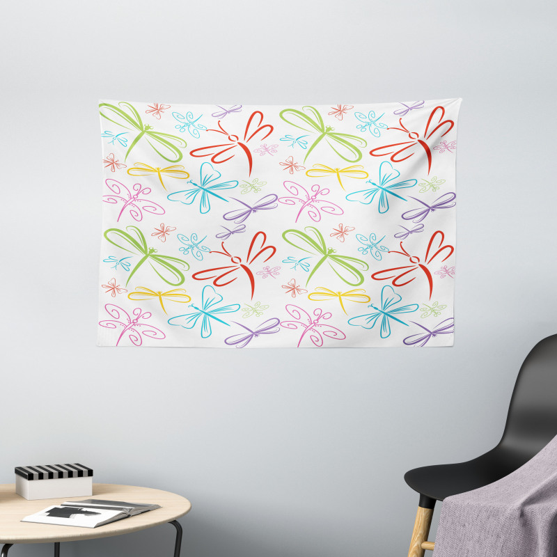 Insects Wings Wide Tapestry