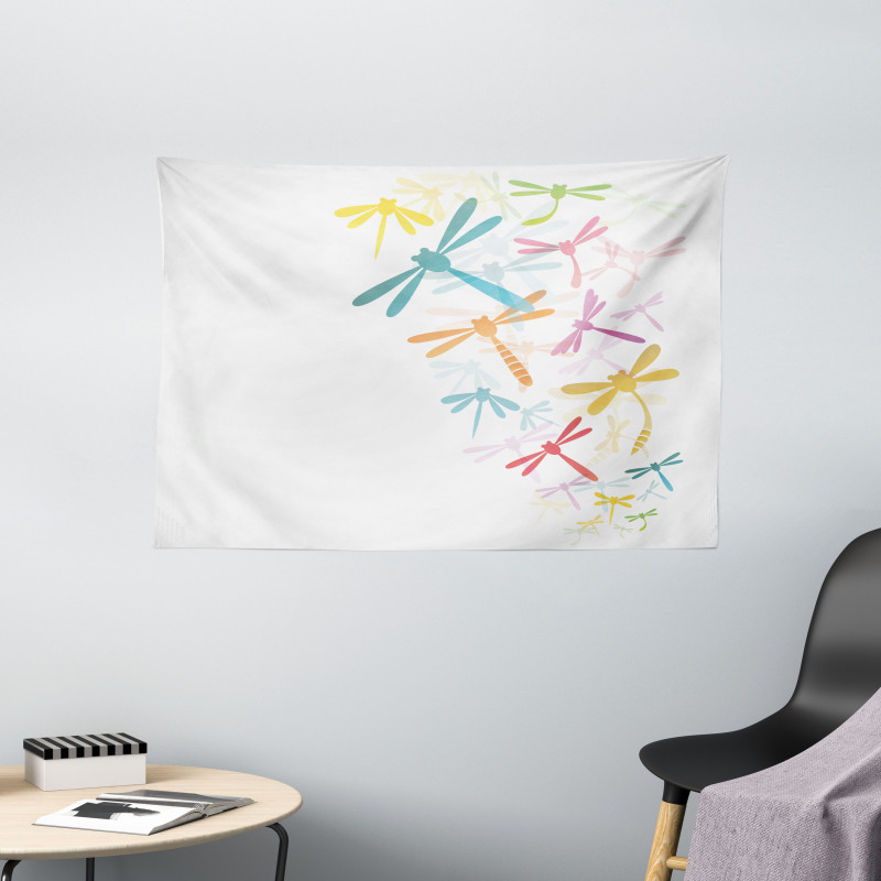 Winged Insects Bugs Wide Tapestry