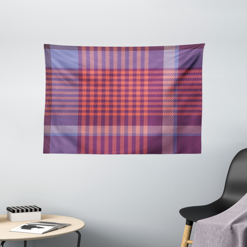 Retro British Culture Wide Tapestry